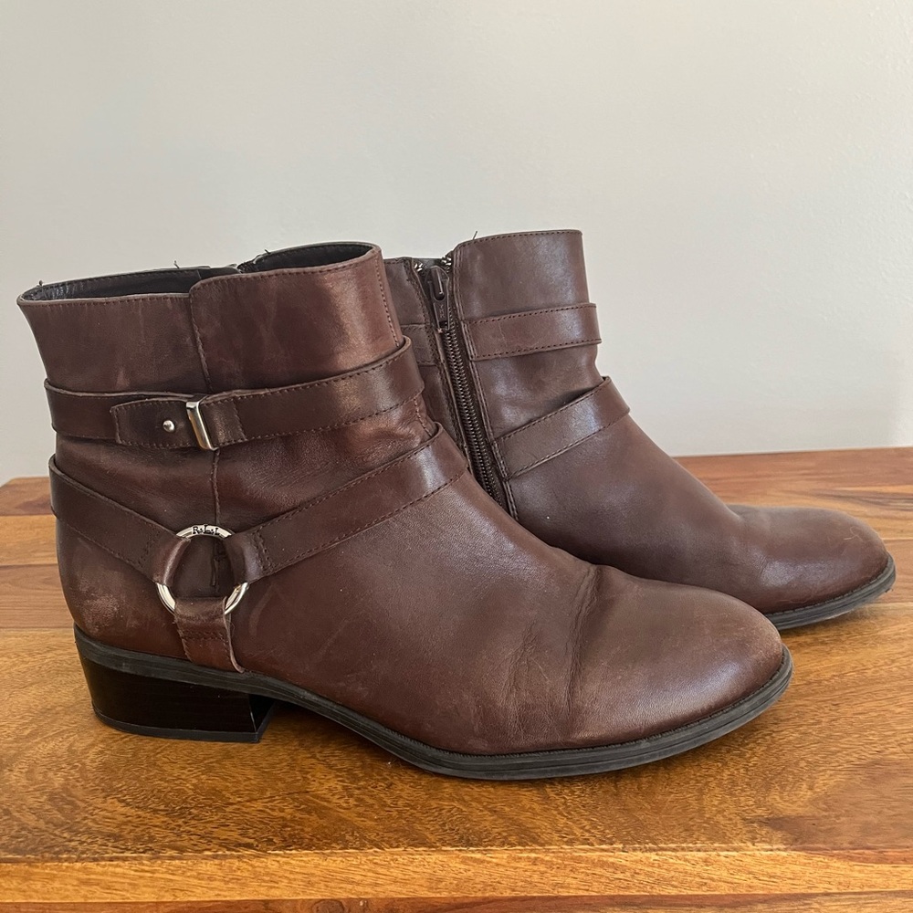 Ralph Lauren Brown Ankle Boots